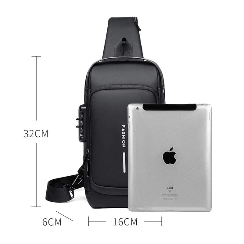 Bolsa Slim Bag™ - Mochila Anti-Furto com Senha USB